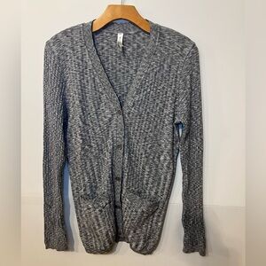 Athleta Space Gray Women's Ribbed Cardigan